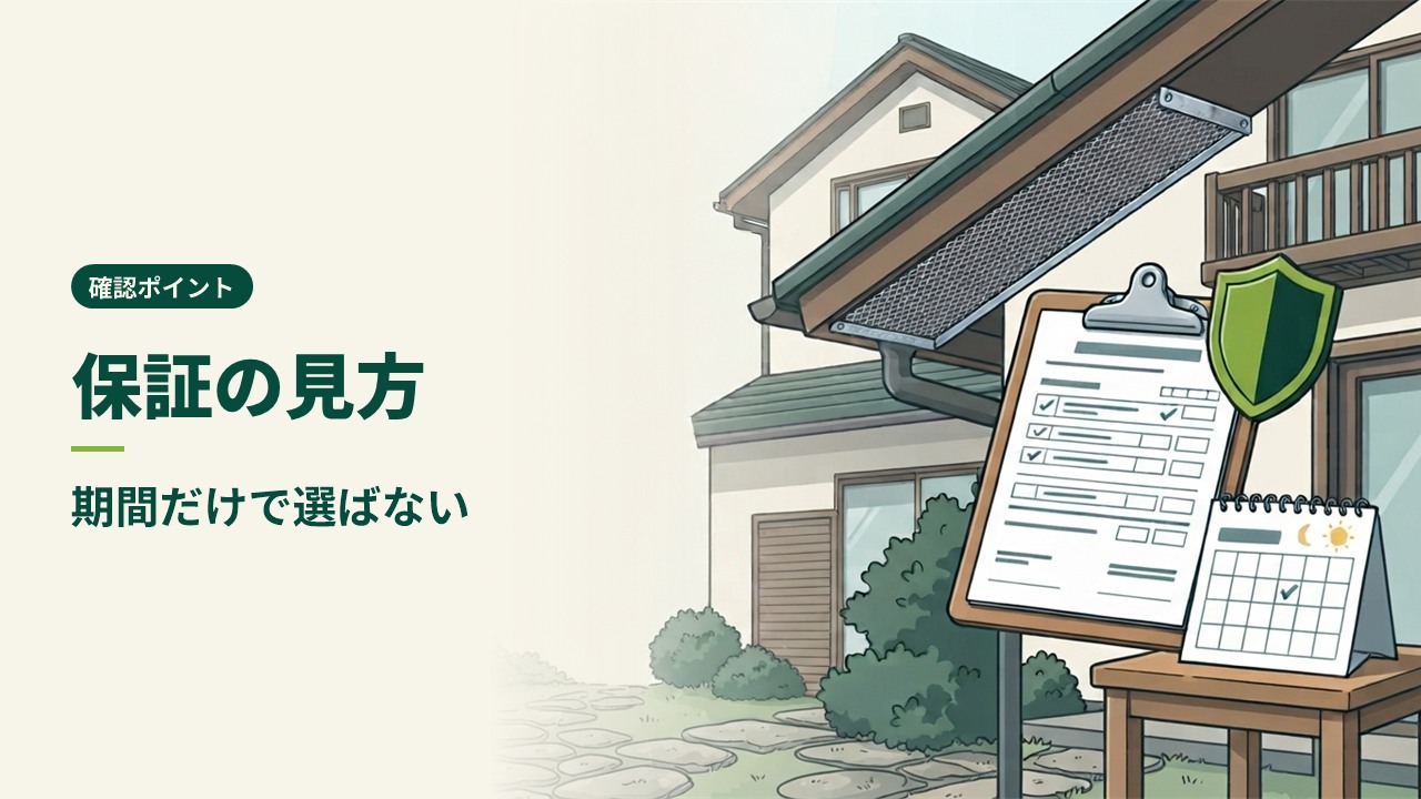 害獣駆除の保証の見方｜期間だけで選ばないための確認ポイント